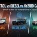 Petrol vs Diesel vs Hybrid Cars