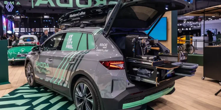 How Škoda Turned Electric Cars Into Mobile Coffee Shops