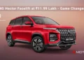 MG Hector facelift launched in India at ₹11.99 lakh with updated design and features