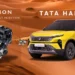 Tata Harrier Petrol with 1.5L Hyperion turbo engine illustrated against desert background