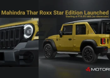 Mahindra Thar Roxx Star Edition launched in Citrine Yellow with blacked-out styling