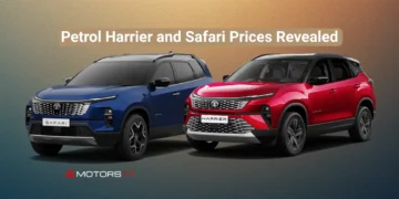 Tata Harrier petrol and Tata Safari petrol SUVs with prices revealed, showing front exterior design of both models