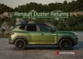 2026 Renault Duster SUV side profile showing new design as the iconic midsize SUV makes its return to India