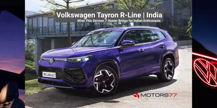 Volkswagen Tayron R-Line India 7-seater SUV front design
