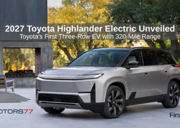 2027 Toyota Highlander Electric three-row SUV unveiled with 320-mile range in first look by Motors77