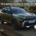 Renault Duster 2026 launch in India on March 17 banner showing SUV on mountain road