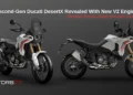 2026 Ducati DesertX second-generation adventure motorcycle with new 890cc V2 engine in Matt Star White Silk