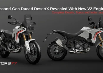 2026 Ducati DesertX second-generation adventure motorcycle with new 890cc V2 engine in Matt Star White Silk