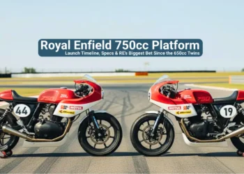Royal Enfield 750cc platform with Continental GT-R 750 race inspired motorcycles