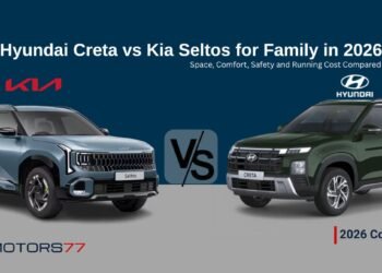 Hyundai Creta vs Kia Seltos 2026 comparison for family SUV buyers covering space comfort safety and running costs