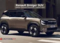 Renault Bridger SUV concept front three-quarter design with 200mm ground clearance revealed at Renault Strategy Day 2026