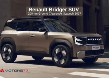 Renault Bridger SUV concept front three-quarter design with 200mm ground clearance revealed at Renault Strategy Day 2026