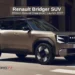 Renault Bridger SUV concept front three-quarter design with 200mm ground clearance revealed at Renault Strategy Day 2026