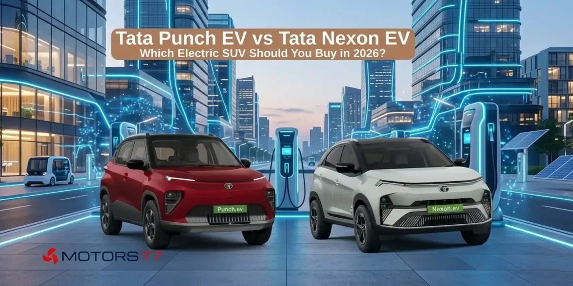 Tata Punch EV vs Tata Nexon EV electric SUV comparison