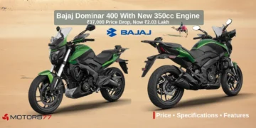 2026 Bajaj Dominar 400 with new 350cc engine price Rs 2.03 lakh specifications and features