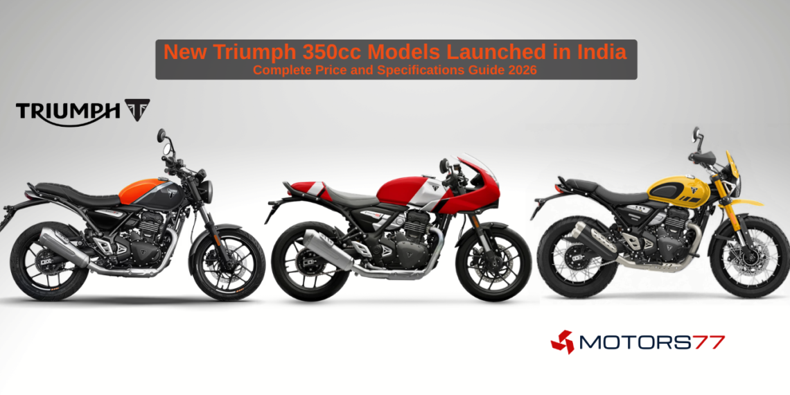 Triumph 350cc bikes launched in India including Speed 400, Scrambler 400 and Thruxton 400
