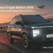 Hyundai Venue Knight Edition 2026 black edition SUV India exterior design with black alloy wheels and red brake calipers