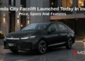 Honda City Facelift Launched Today In India: Price, Specs And Features