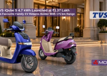 TVS iQube S 4.7 kWh electric scooter launched in India at ₹1.37 lakh with 175 km IDC range and new dual-tone colours