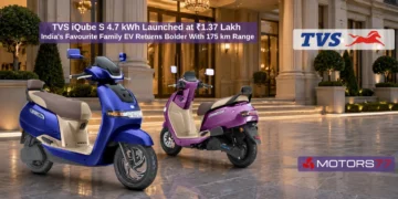 TVS iQube S 4.7 kWh electric scooter launched in India at ₹1.37 lakh with 175 km IDC range and new dual-tone colours