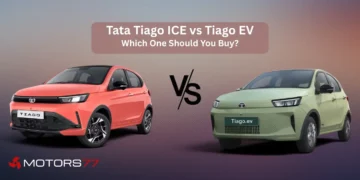Tata Tiago ICE vs Tiago EV comparison, petrol and electric hatchback side by side