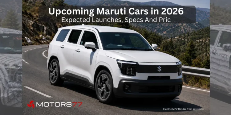 Upcoming Maruti cars in 2026 including the Brezza facelift, Baleno and e-Vitara