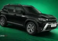 Renault Duster Adventure Edition in Stealth Black with Leh coordinate contour decals, launched in India at Rs 12.99 lakh