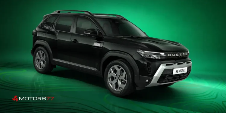 Renault Duster Adventure Edition in Stealth Black with Leh coordinate contour decals, launched in India at Rs 12.99 lakh